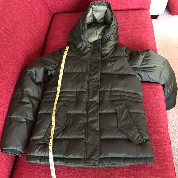 ADIDAS | Army green down filled puffer jacket - Picture 9 of 16